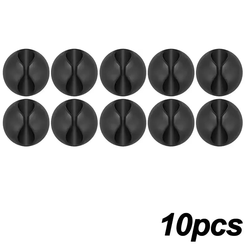 Mini Adhesive Cable Winder & Cord Organizer Clips