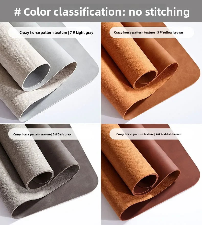 Waterproof PU Leather Desk Mat & Wrist Support Cushion Set