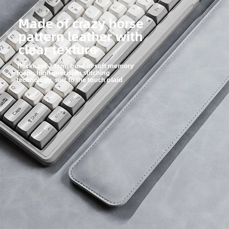 Waterproof PU Leather Desk Mat & Wrist Support Cushion Set