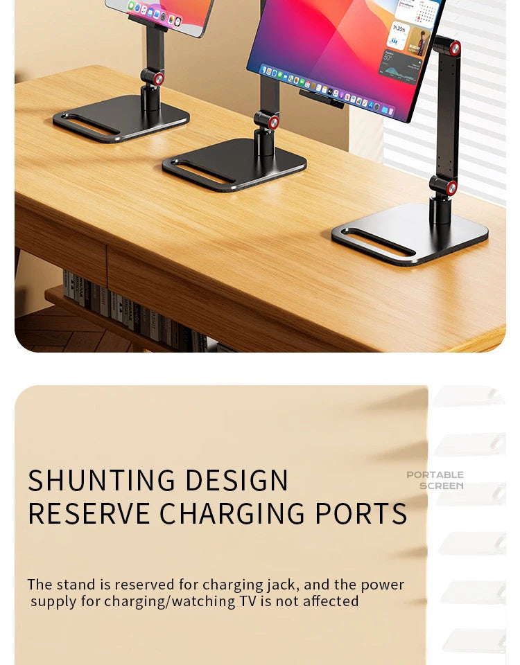 360° Swivel Portable Monitor & Tablet Desk Clamp Mount Stand