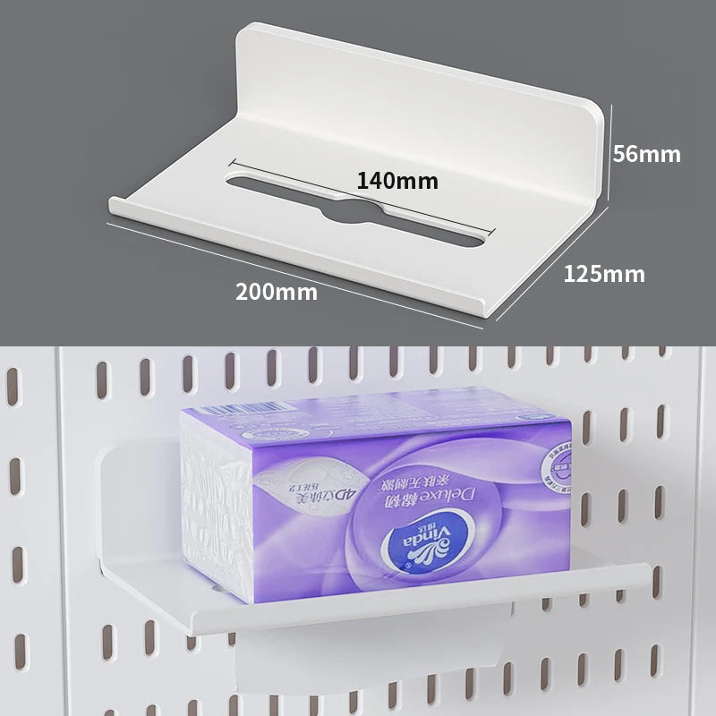 Ultimate Modular Plastic Pegboard System with Hooks Bins Shelves