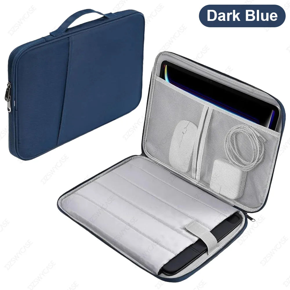 Padded Tablet Sleeve with Pocket – Waterproof Carrying Case for iPad, Samsung & More (11" & 13")