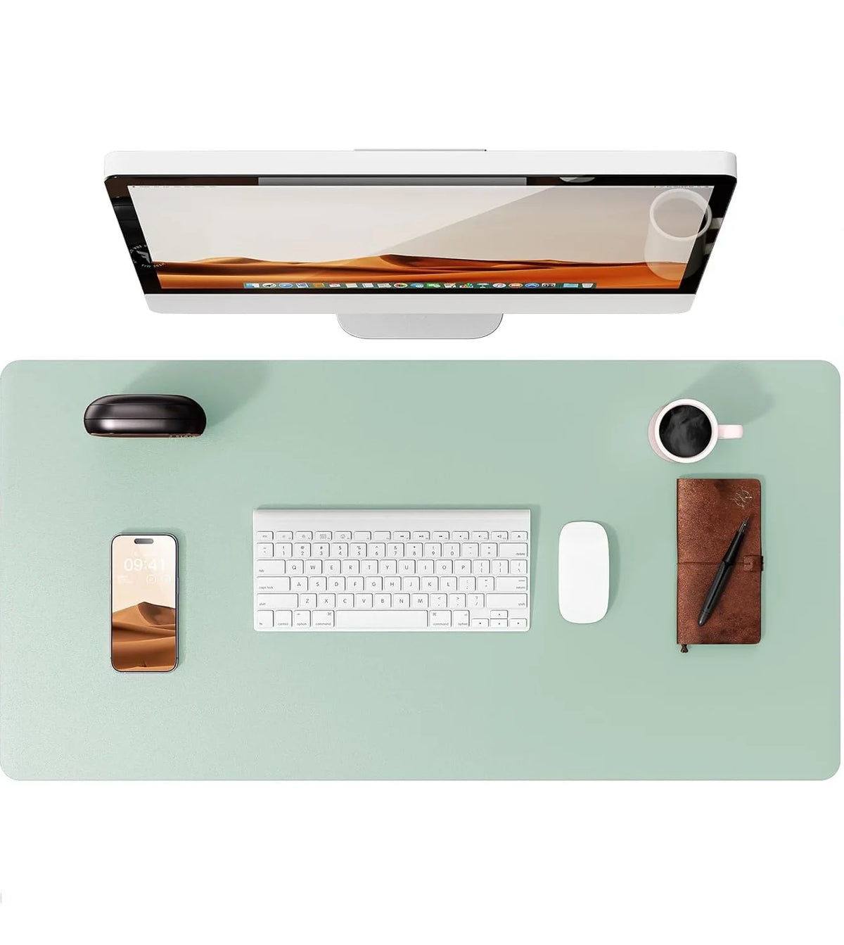 Premium PU Leather Desk Mat Pad & Surface Blotter Protector