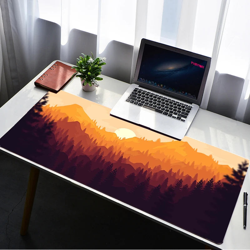 Deep Forest Firewatch XXL Extended Gaming Desk Mat Mouse Pad
