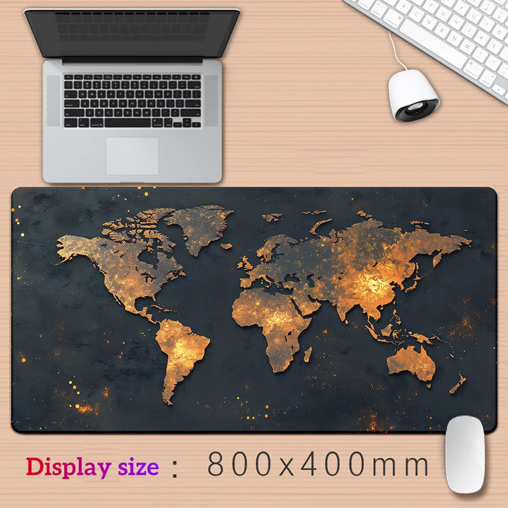 World Map XXL Extended Gaming Mouse Pad Desk Mat