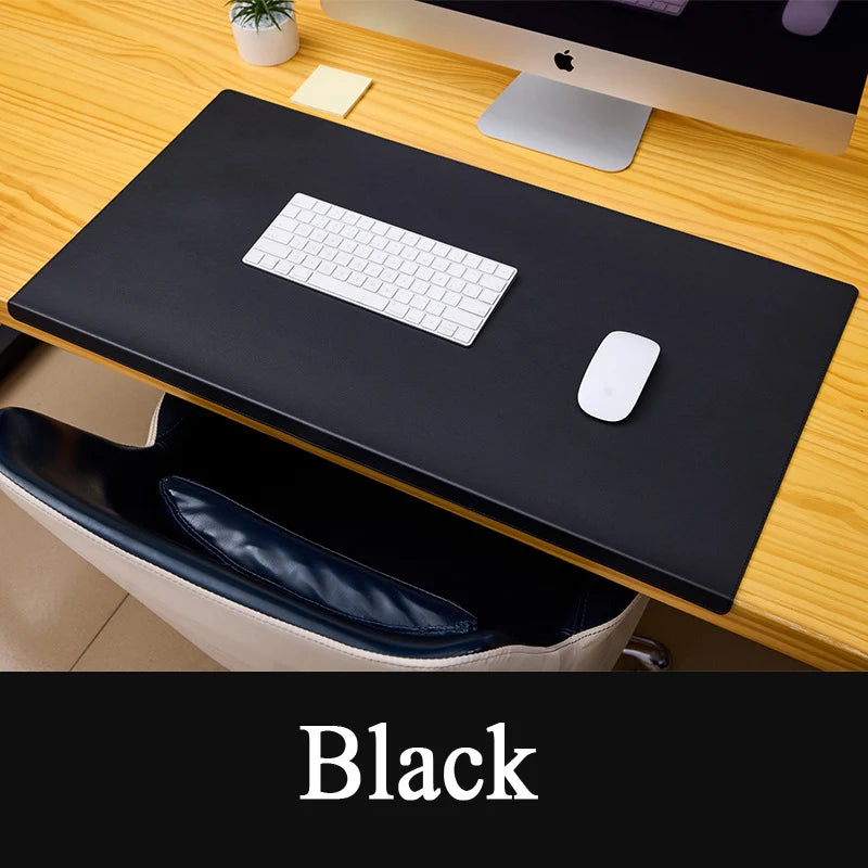 Folding Wrist & Elbow Guard PU Leather Desk Mat Mouse Pad