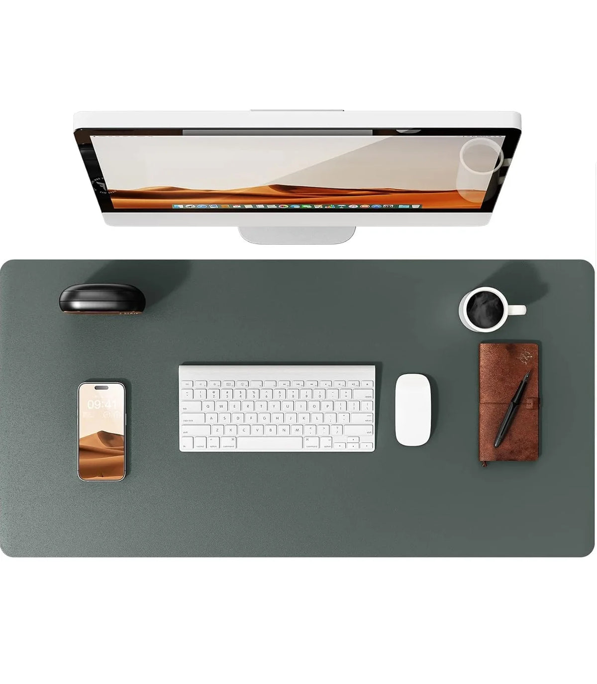 Premium PU Leather Desk Mat Pad & Surface Blotter Protector