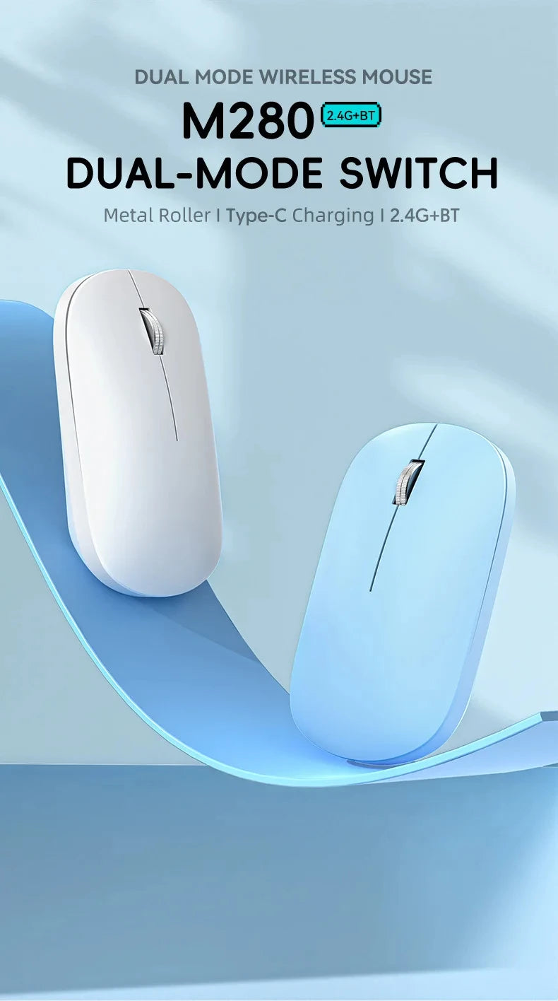 Lenovo Dual-Mode Wireless Silent Mouse - 2.4G & Bluetooth USB-C
