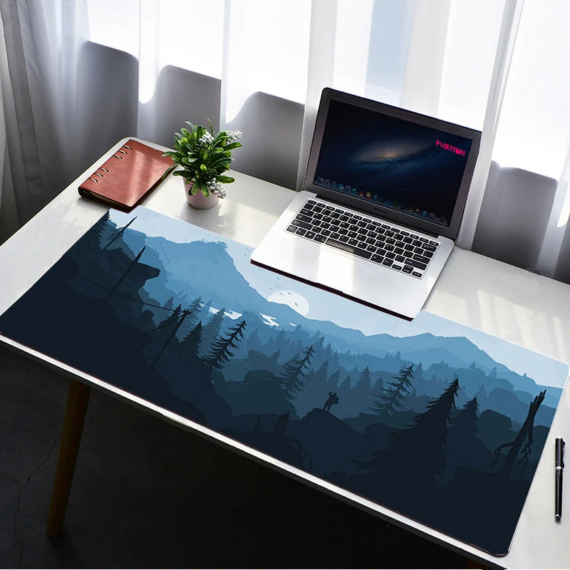Deep Forest Firewatch XXL Extended Gaming Desk Mat Mouse Pad