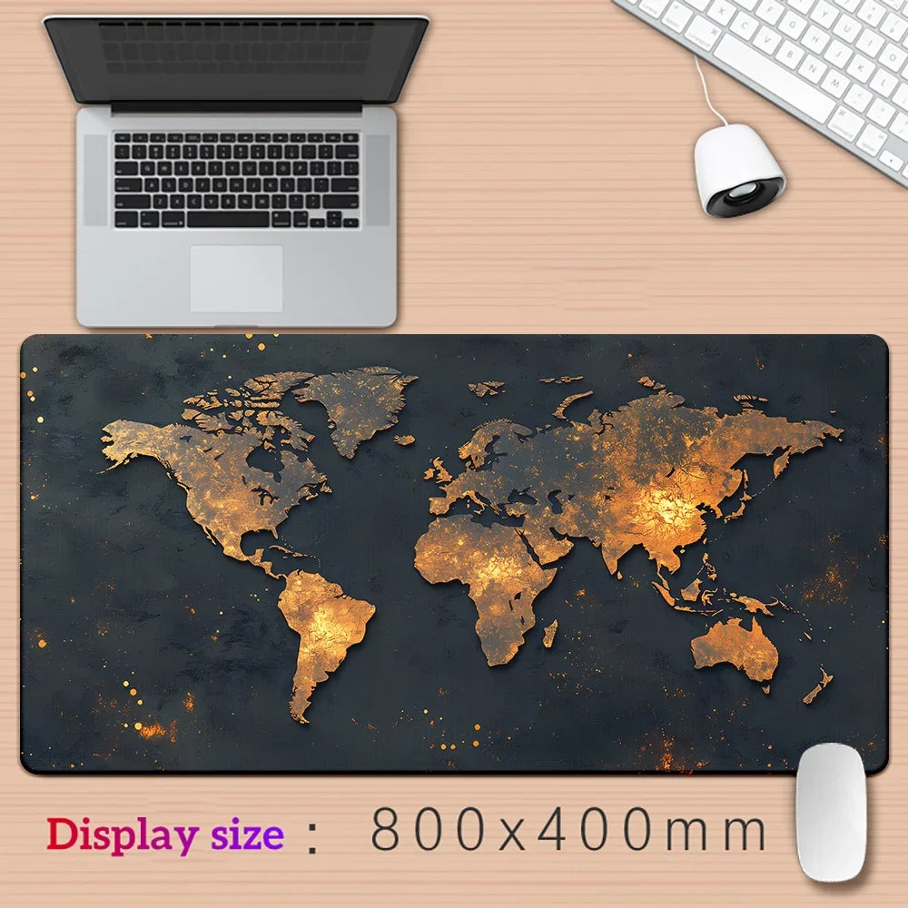 World Map XXL Extended Gaming Mouse Pad Desk Mat