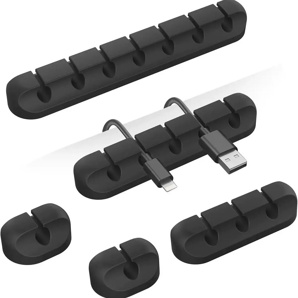 Self-Adhesive Desktop Cable Management Clips Cord Organizers