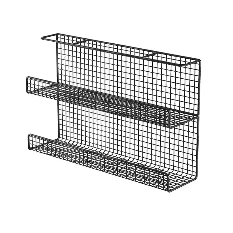 Under-Desk Steel Cable Management Tray - Punch-Free Wire Storage