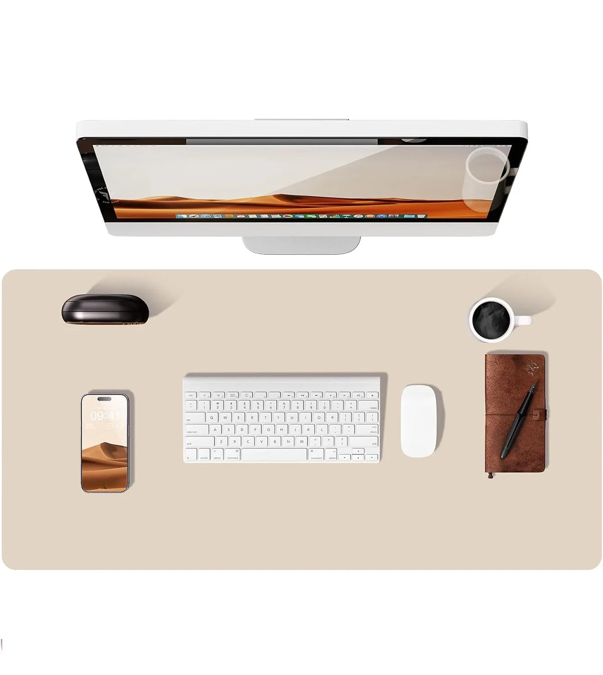 Premium PU Leather Desk Mat Pad & Surface Blotter Protector