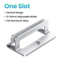 UGREEN Dual Slot Adjustable Vertical Aluminum Laptop Stand Holder