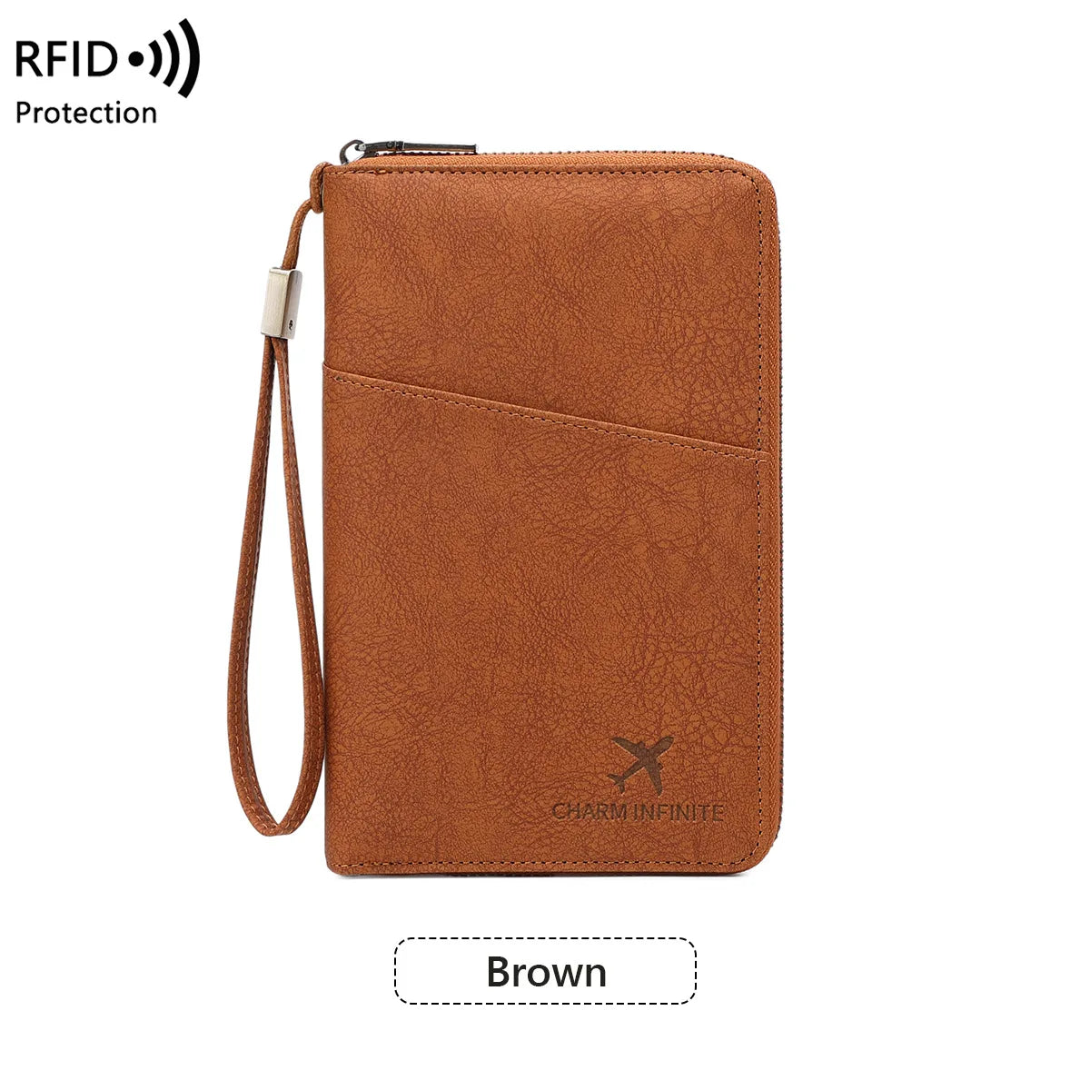 Multi-Functional RFID Blocking Passport & Travel Document Organizer Wallet