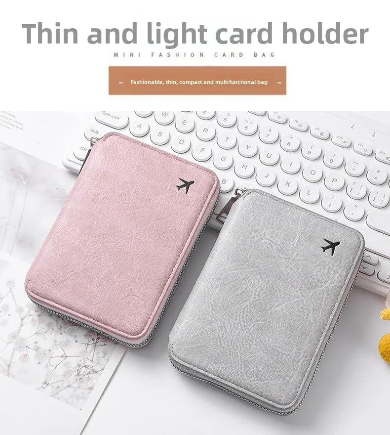 Multi-Functional RFID Blocking Passport & Travel Document Organizer Wallet