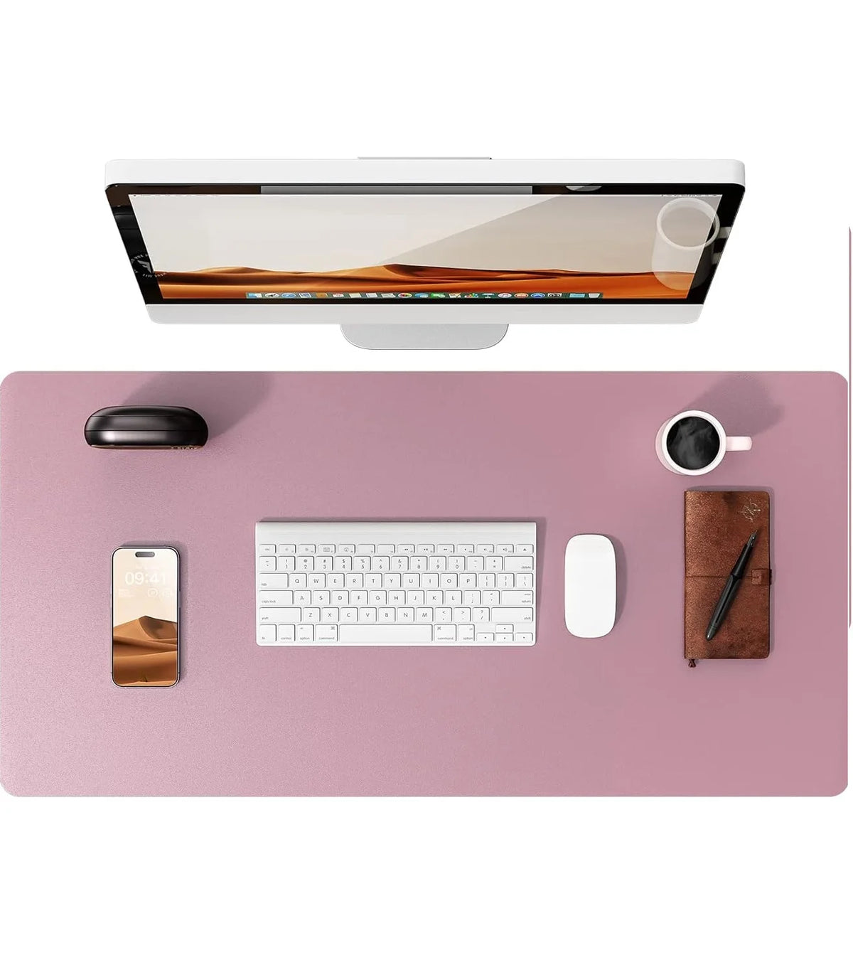 Premium PU Leather Desk Mat Pad & Surface Blotter Protector