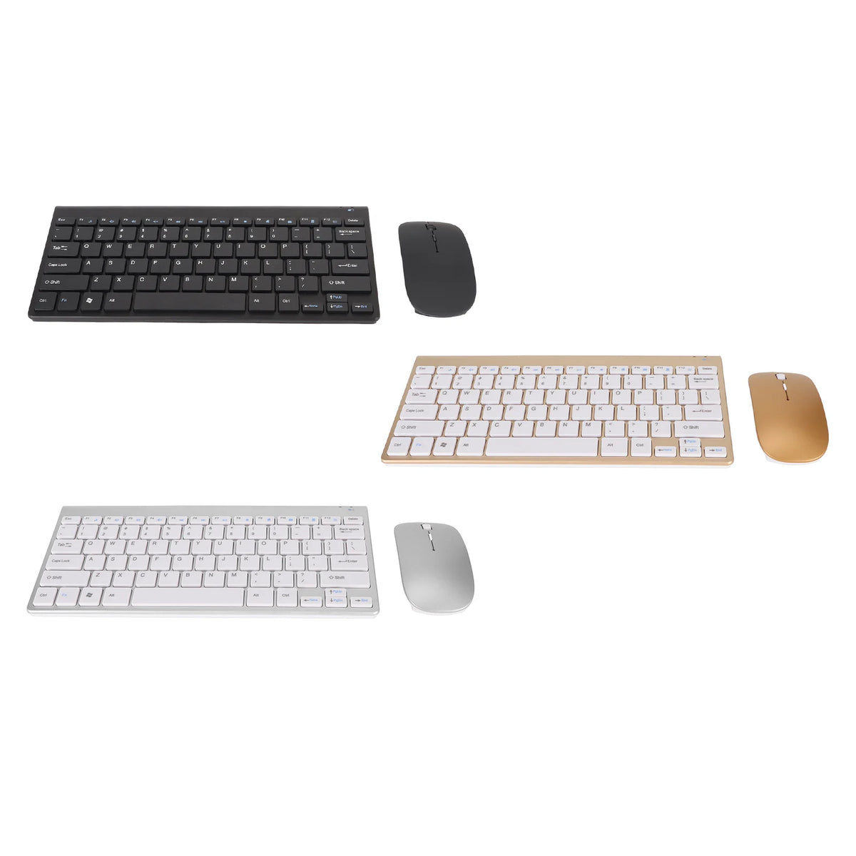 Slim Wireless Silent Keyboard and Mouse Combo Set