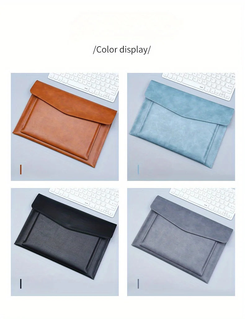 A4 Document File Folder Organizer with Laptop Sleeve Case