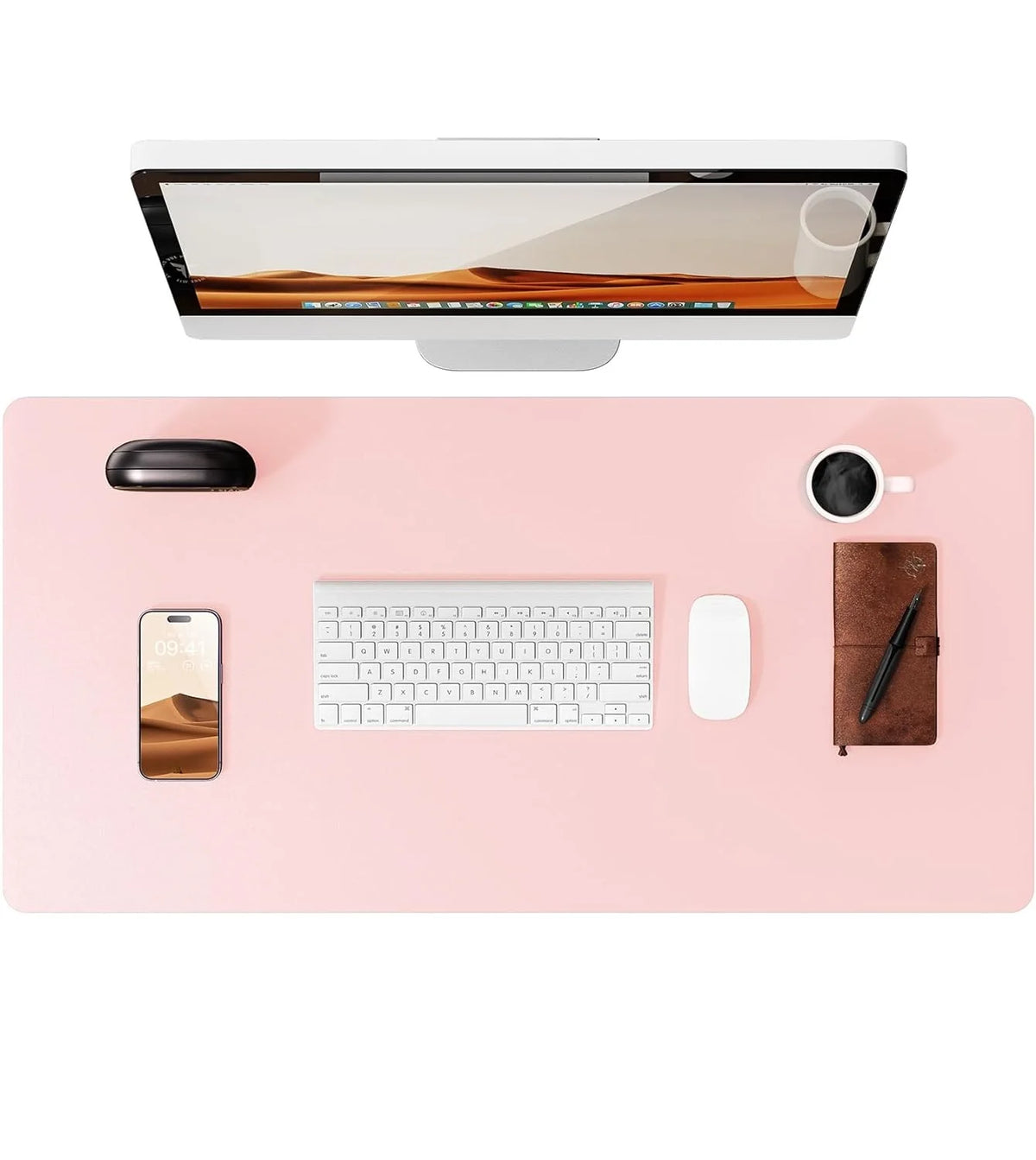 Premium PU Leather Desk Mat Pad & Surface Blotter Protector
