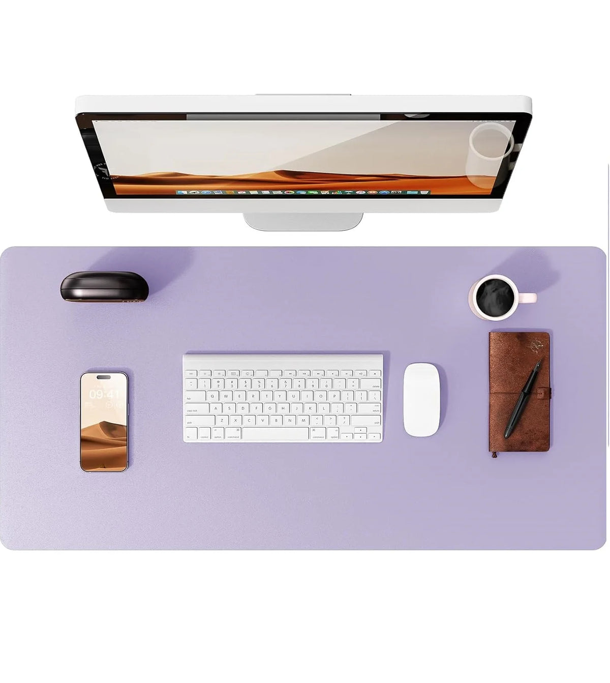 Premium PU Leather Desk Mat Pad & Surface Blotter Protector