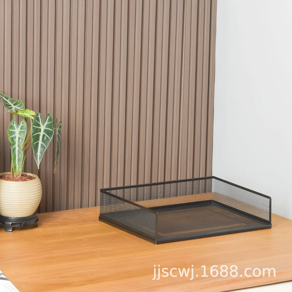 Wrought Iron Multi-Layer Stacked File Tray Desktop Storage Rack