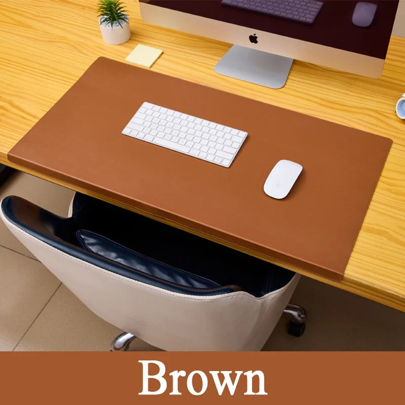 Folding Wrist & Elbow Guard PU Leather Desk Mat Mouse Pad