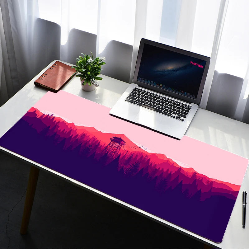 Deep Forest Firewatch XXL Extended Gaming Desk Mat Mouse Pad