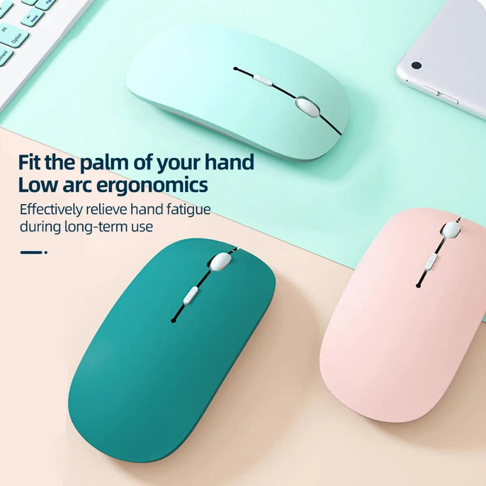 Silent Bluetooth & 2.4G Wireless Mouse - Optical Portable Mouse