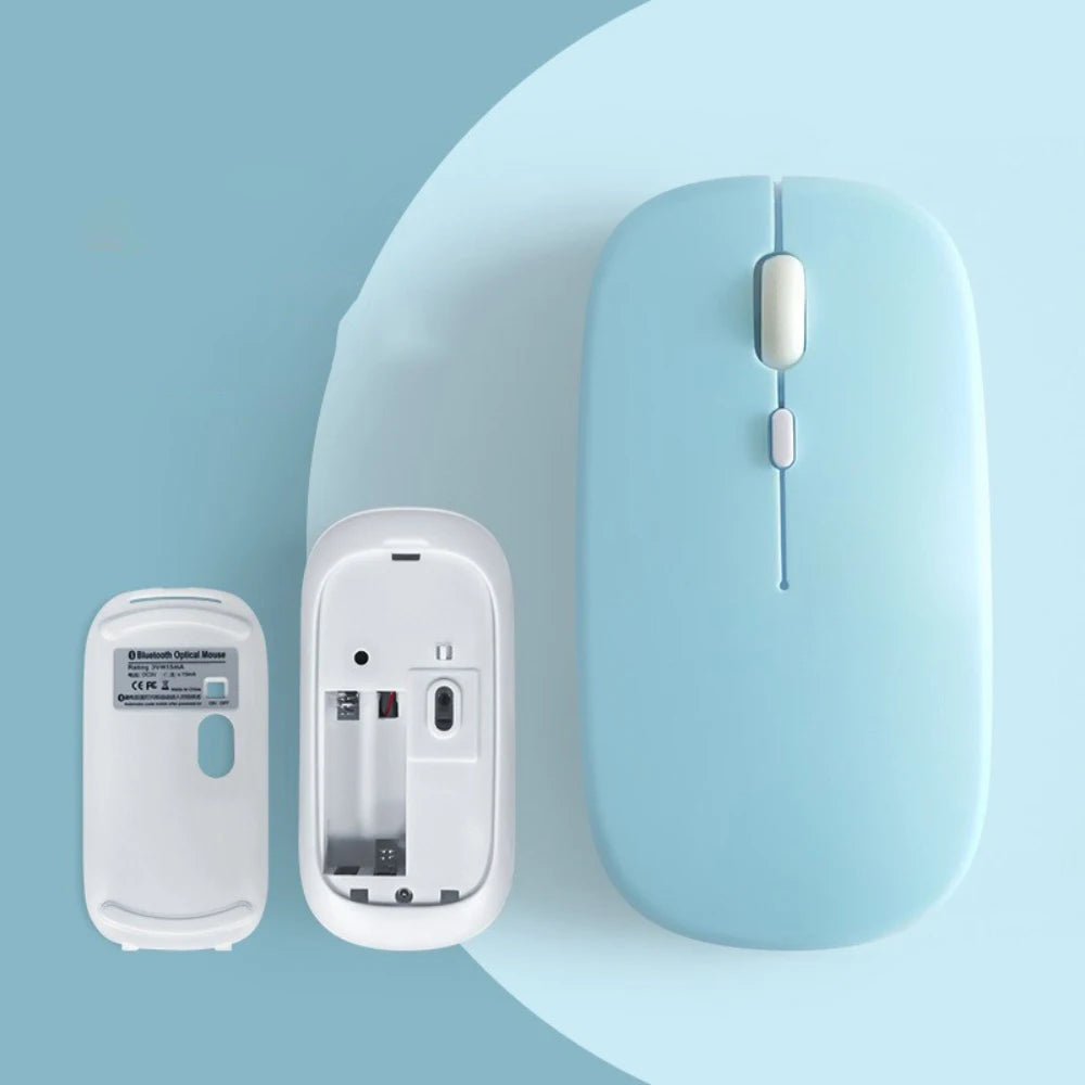 Silent Bluetooth & 2.4G Wireless Mouse - Optical Portable Mouse