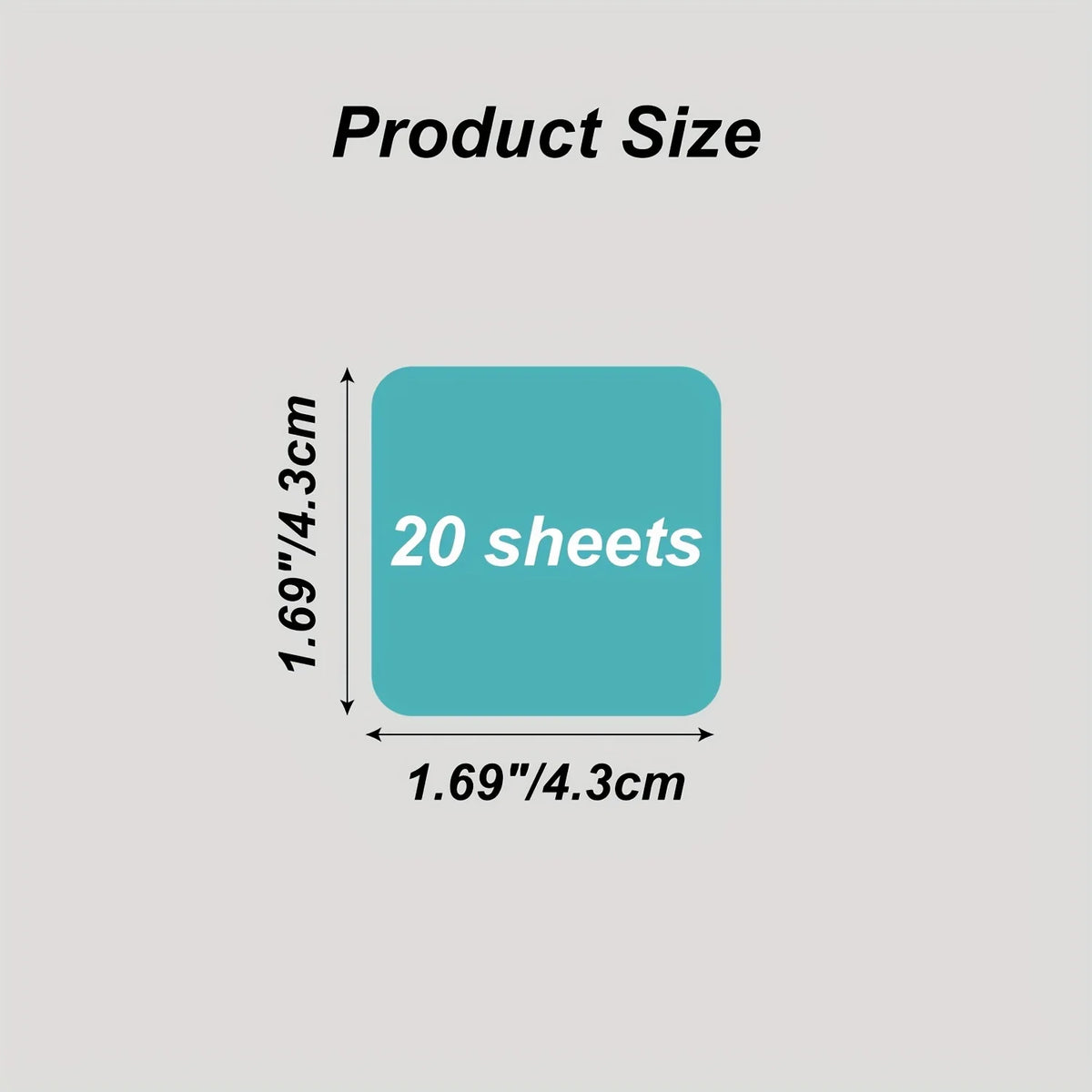 Waterproof Transparent Sticky Notes - 8 Pads 160 Sheets