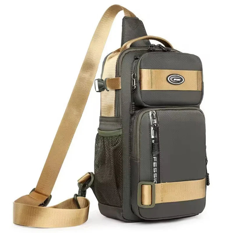 Lightweight Multi-Way Oxford Chest Pack & Crossbody Bag for Men