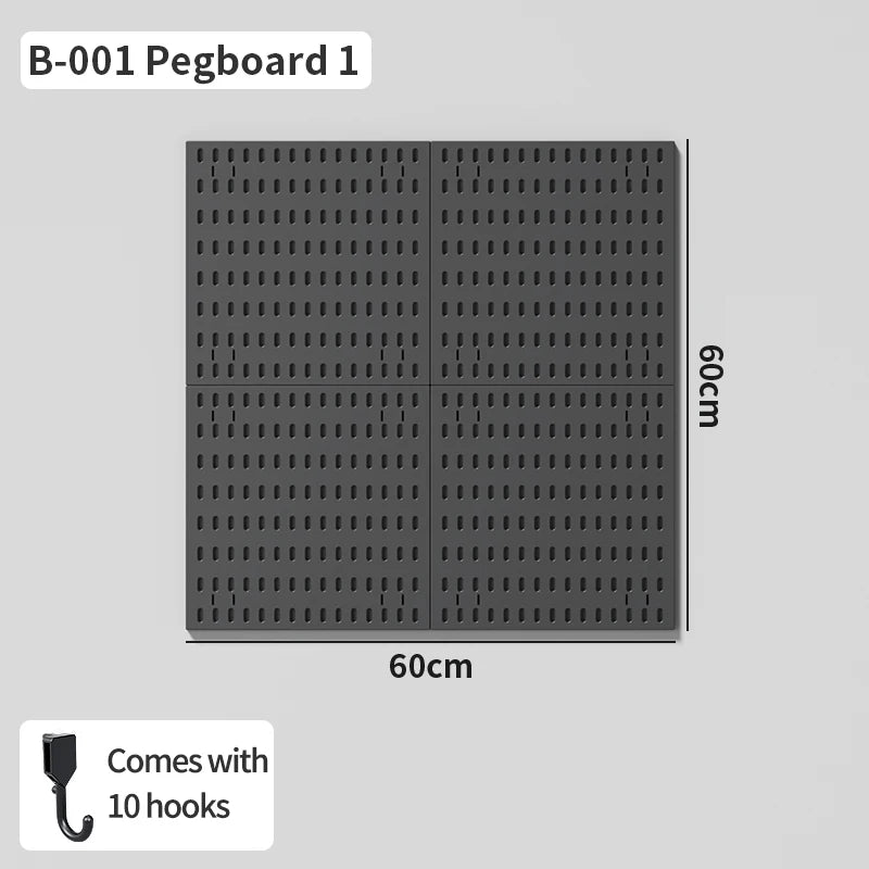 Modular Gaming Room Wall Pegboard Organizer for Controllers & Keyboards