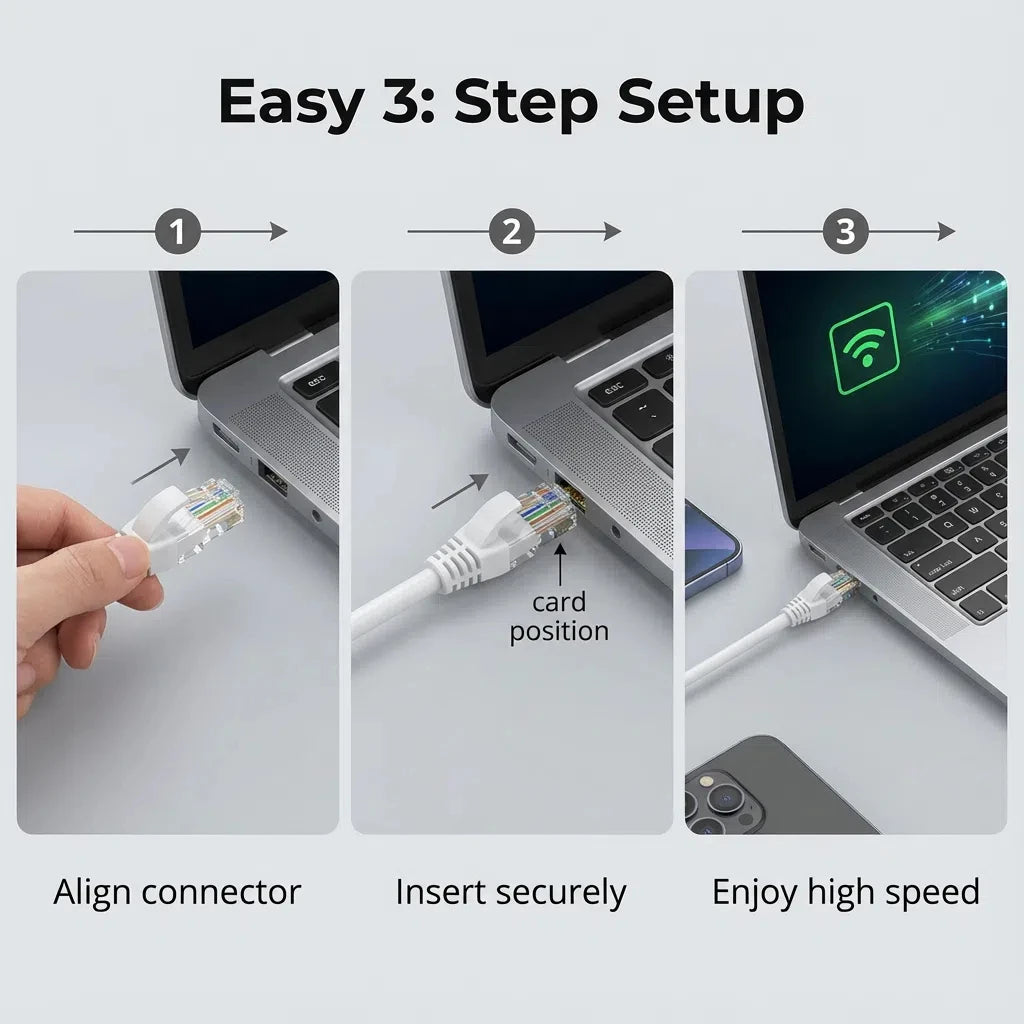 Cat6 High-Speed 1000Mbps RJ45 UTP Ethernet LAN Network Cable