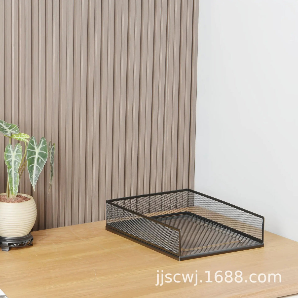 Wrought Iron Multi-Layer Stacked File Tray Desktop Storage Rack