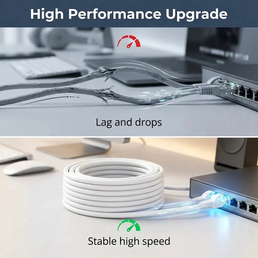 Cat6 High-Speed 1000Mbps RJ45 UTP Ethernet LAN Network Cable