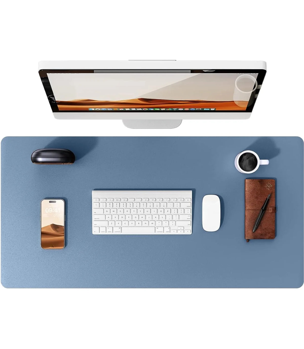 Premium PU Leather Desk Mat Pad & Surface Blotter Protector
