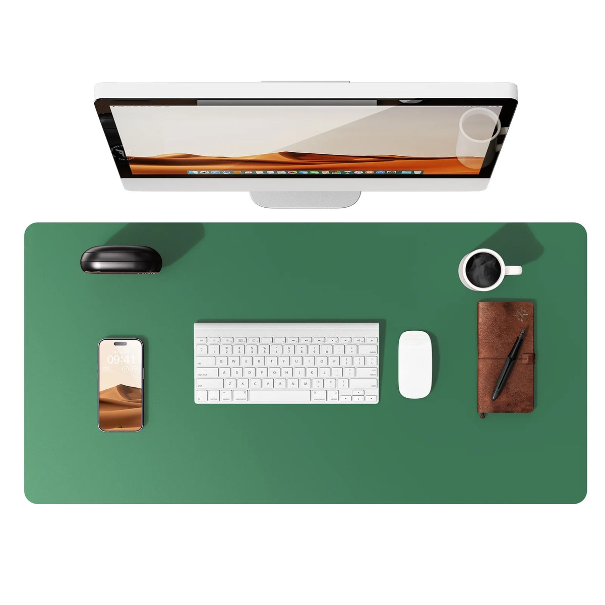 Premium PU Leather Desk Mat Pad & Surface Blotter Protector