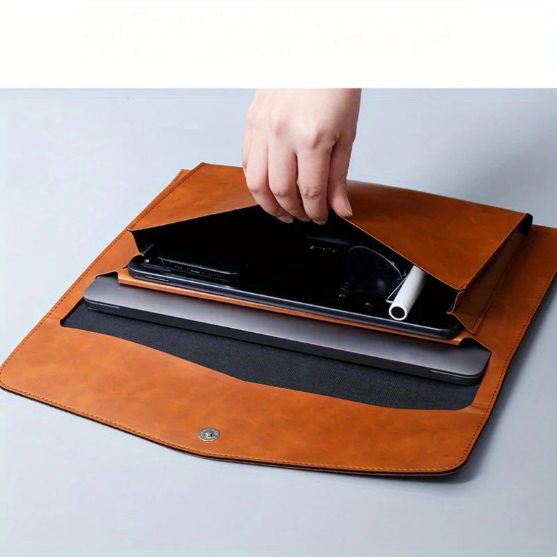 A4 Document File Folder Organizer with Laptop Sleeve Case