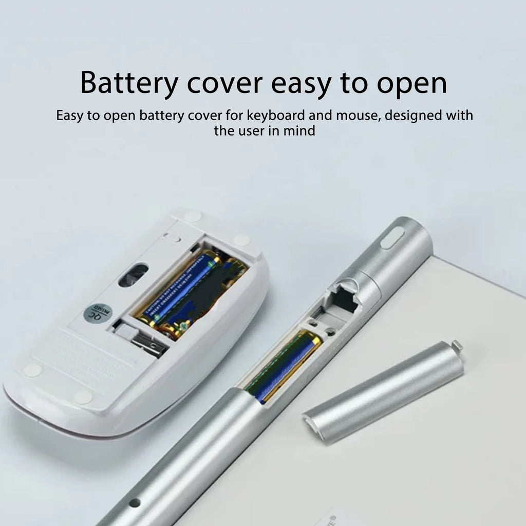 Slim Wireless Silent Keyboard and Mouse Combo Set