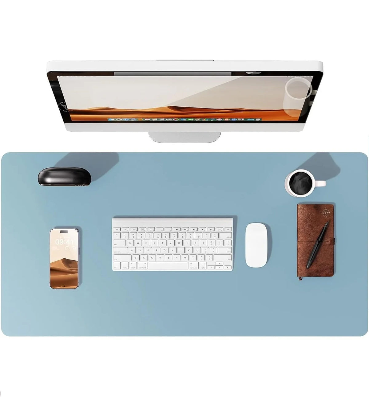 Premium PU Leather Desk Mat Pad & Surface Blotter Protector