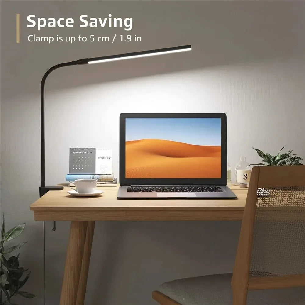 Double-Head LED Monitor Desk Lamp - Dimmable Eye Care Light Bar