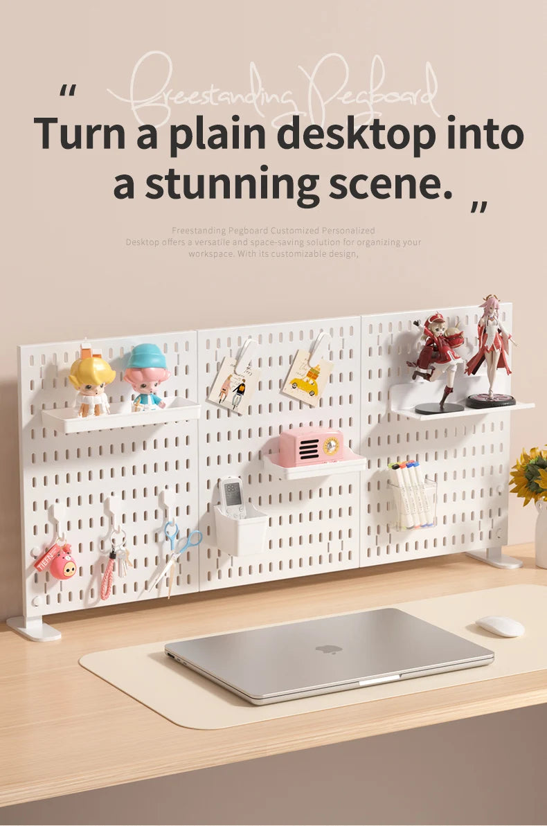 Ultimate Modular Plastic Pegboard System with Hooks Bins Shelves