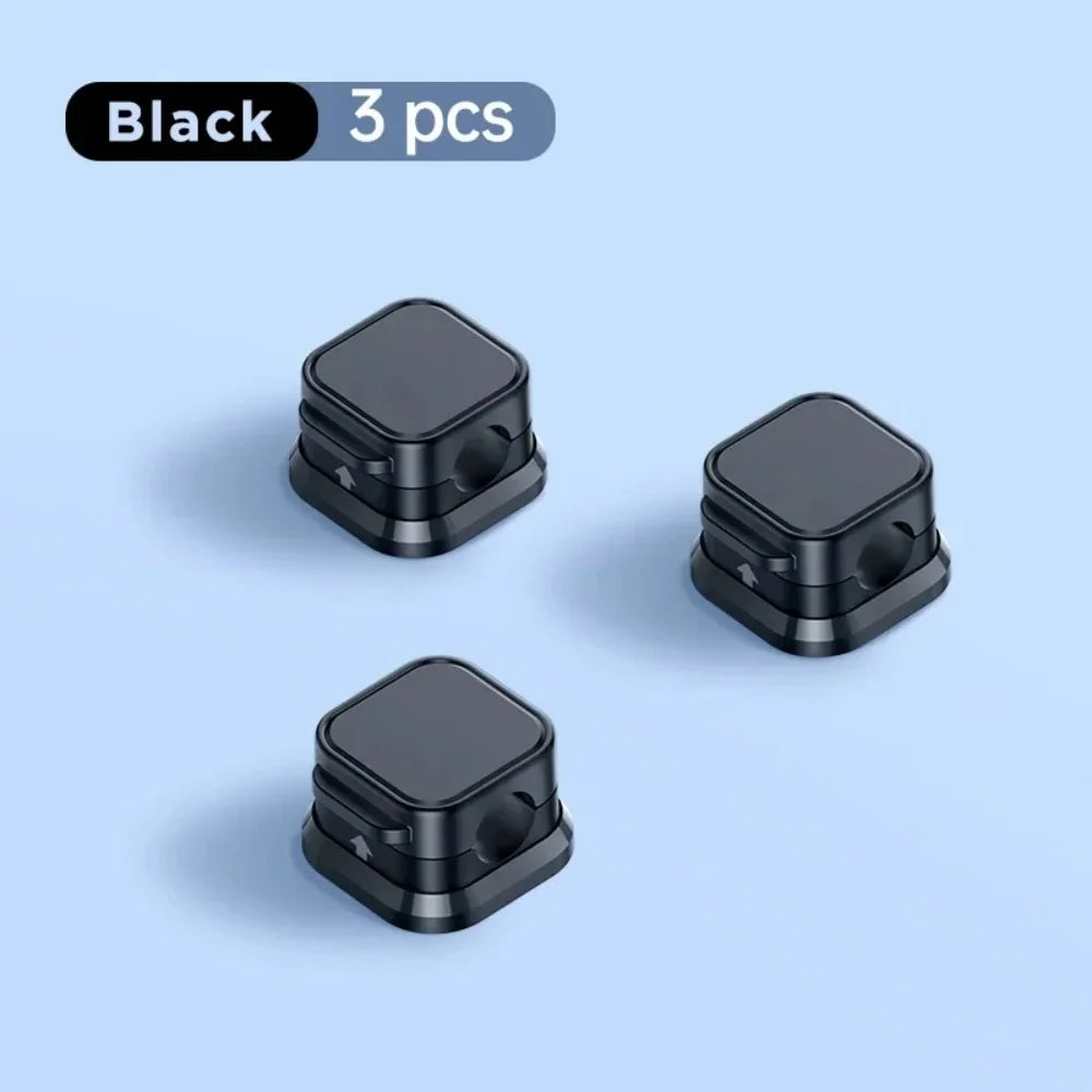 Magnetic Under-Desk Cable Clips & Cord Organizer Keepers