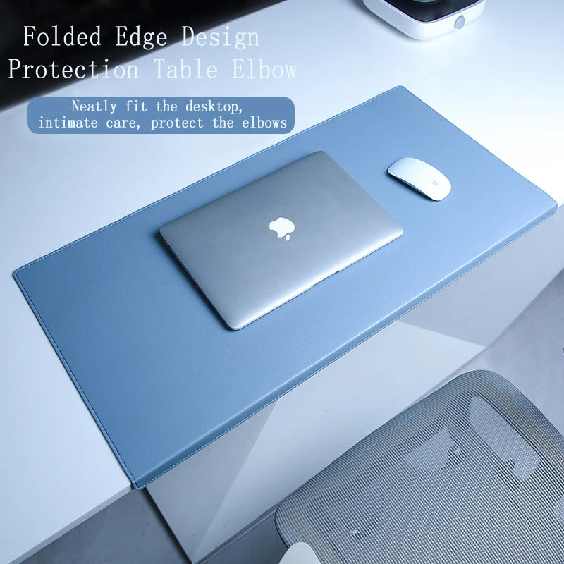 Folding Wrist & Elbow Guard PU Leather Desk Mat Mouse Pad