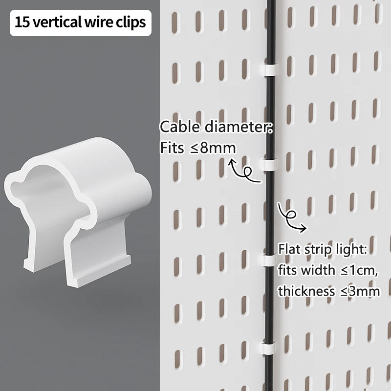Ultimate Modular Plastic Pegboard System with Hooks Bins Shelves
