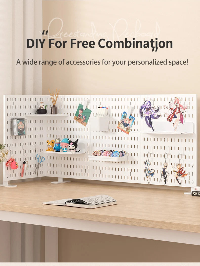 Ultimate Modular Plastic Pegboard System with Hooks Bins Shelves