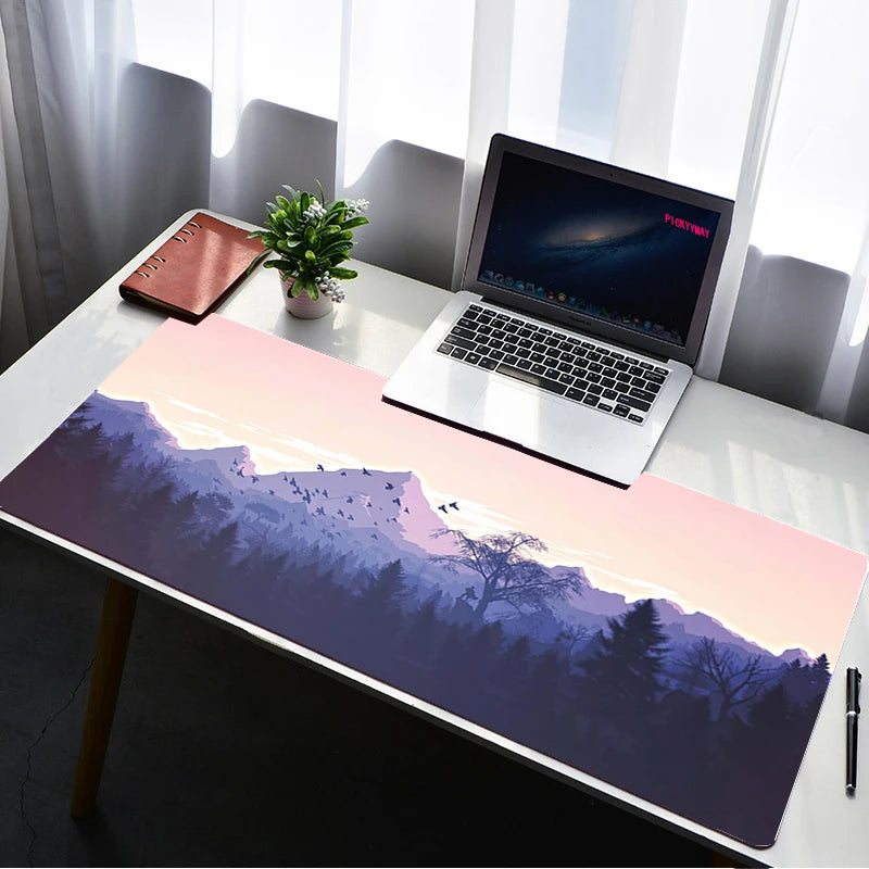 Deep Forest Firewatch XXL Extended Gaming Desk Mat Mouse Pad