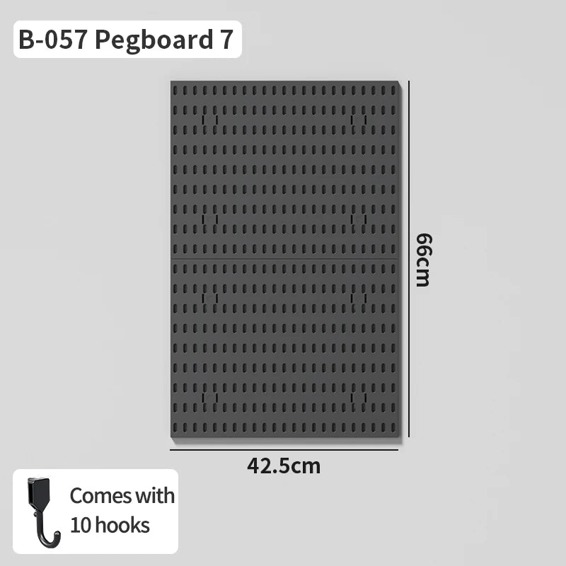 Modular Gaming Room Wall Pegboard Organizer for Controllers & Keyboards