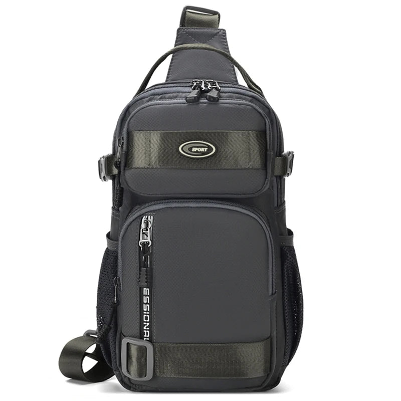 Lightweight Multi-Way Oxford Chest Pack & Crossbody Bag for Men
